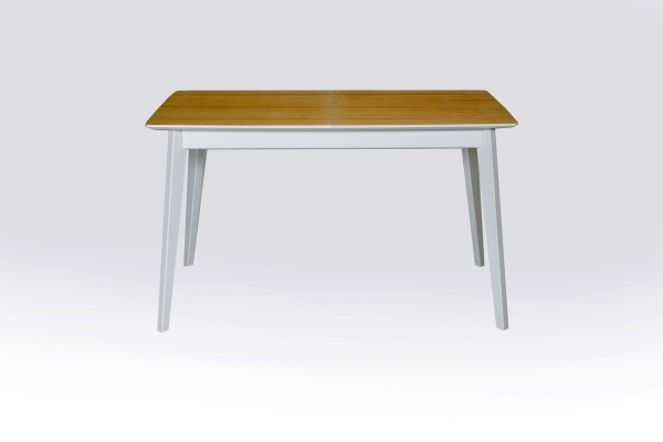 Стіл Сінгл (130+30)/80 ніжки білі/столешня натур--