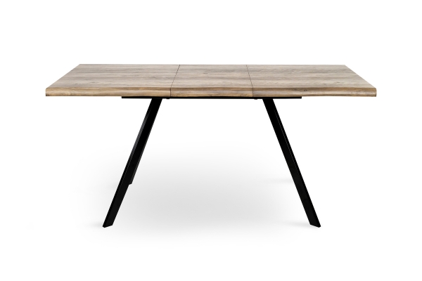 Стіл Метрополь (120+40*80), чорний/штучний шпонMDF