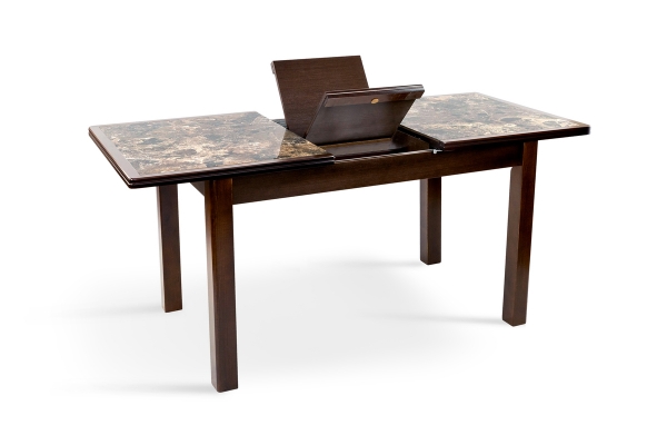 Стіл обідній Керамік (1220+380)*740, горіх темн.