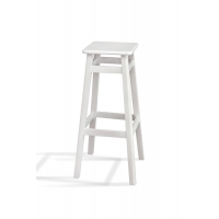 Табурет БАРНЫЙ КВАДРАТНЫЙ (80 см), белый