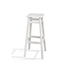 Табурет БАРНИЙ КВАДРАТНИЙ (80 см), білий
