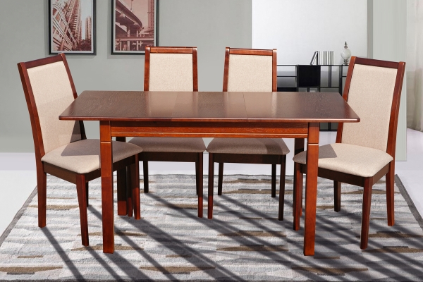 Стіл обідній Персей ( 113+38 )/70, тем. горіх