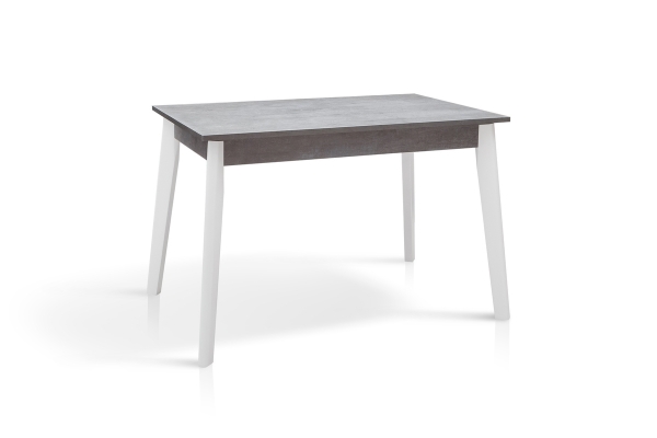 Стол обеденный ПОРТЛЕНД (1130+500)*695, серый/белый