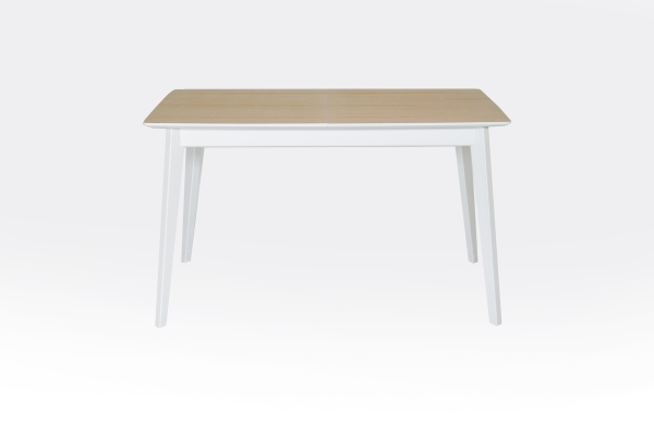 Стіл Сінгл (130+30)/80 ніжки білі/столешня натур--