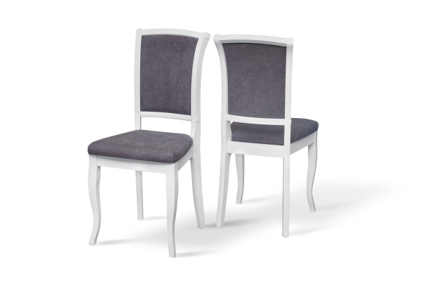 Стілець Маріо, білий/Alyaska 05 Shark