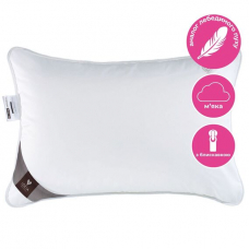 Подушка Super Soft Premium 50х70 см IDEIA два чехла с молнией, искусственный пух, лебединый пух, хлопок