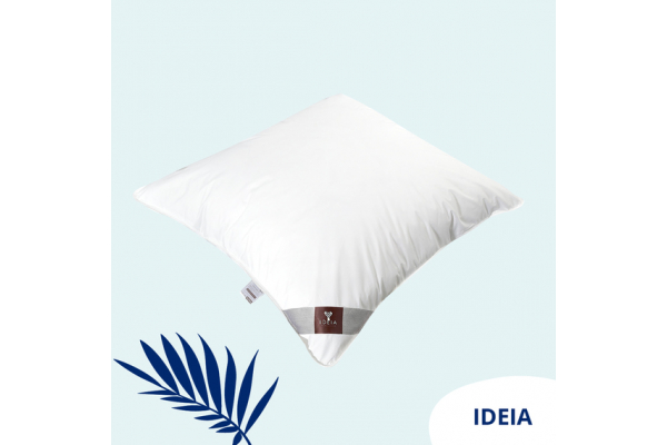 Подушка Super Soft Premium 70х70 см IDEIA два чехла с молнией, искусственный пух, лебединый пух, хлопок