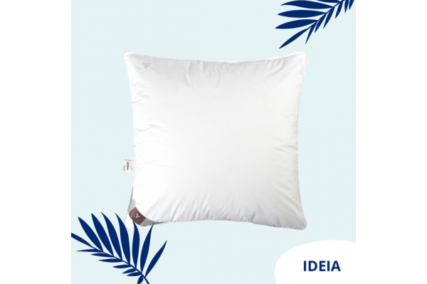Подушка Super Soft Premium 70х70 см IDEIA два чехла с молнией, искусственный пух, лебединый пух, хлопок