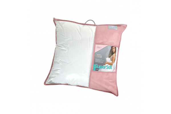 Подушка Super Soft Premium 70х70 см IDEIA два чехла с молнией, искусственный пух, лебединый пух, хлопок