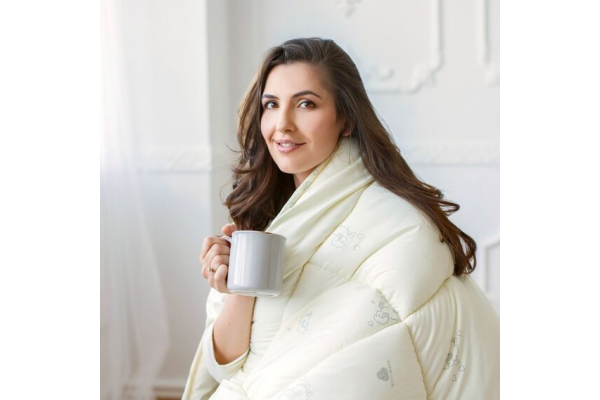 Одеяло Wool Classic шерстяное IDEIA зимнее 155х210 см, шерсть, теплое одеяло, натуральная, овечья шерсть