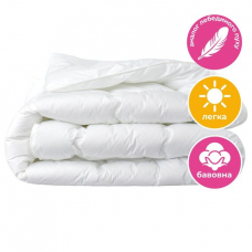 Одеяло летнее Super Soft Premium 200х220 см IDEIA аналог лебединого пуха, хлопок, искусственный пух, антиаллергический, для лета, легкий