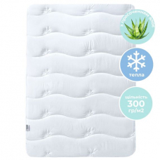 Одеяло Aloe Vera зимнее IDEIA 200х220 см ткань с пропиткой алоэ, антиаллергическая, белая