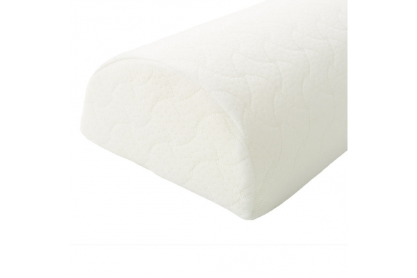 Подушка ортопедическая полувалик MEMORY FOAM IDEIA 10х49х20 см с эффектом памяти, мемори, с наволочкой на молнии