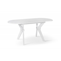 Стіл обідній Брайтон (1290+340)*810, білий