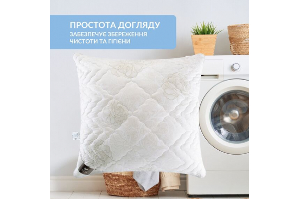 Подушка Air Dream Classic IDEIA 70х70 см два чехла с молнией, антиаллергенная роза
