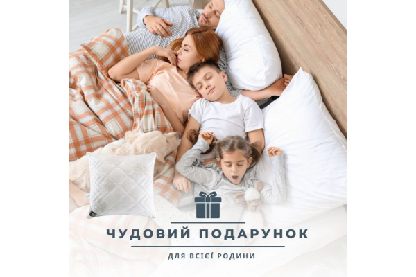 Подушка Air Dream Classic IDEIA 70х70 см два чехла с молнией, антиаллергенная роза