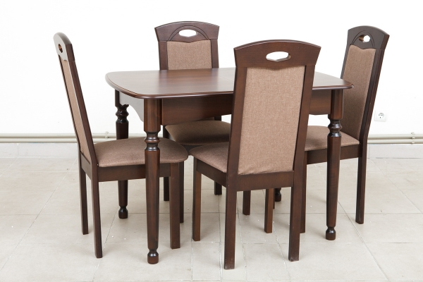 Стіл обідній Поло (1080+320)*730, горіх темн.