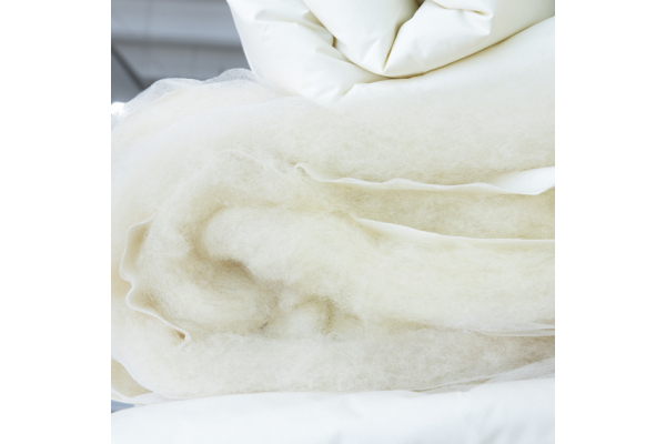 Одеяло Wool Premium шерстяное IDEIA зимнее 200х220 см, шерсть, натуральная, овечья шерсть, двухслойная, хлопок, супер теплое, натуральная щел.