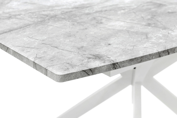 Стіл Річард 140(+40)*85 чорний метал/базальт