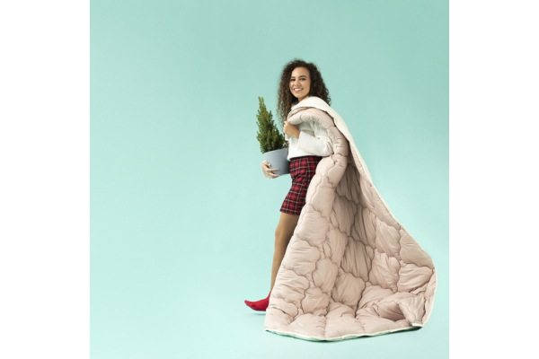 Одеяло WOOLLY шерстяное IDEIA зимнее 200х220 см, шерсть, теплое одеяло, натуральное, овечья шерсть, супер теплое