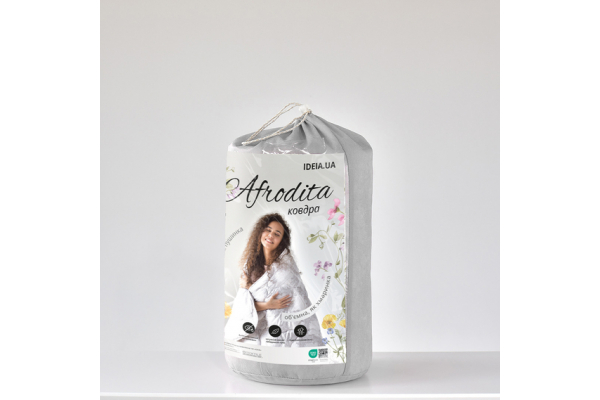Одеяло Afrodita 200х220 см всесезонное IDEIA аналог лебединого пуха, искусственный пух, супер мягкий, антиаллергический принт