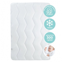 Ковдра дитяча всесезонна у ліжечко Comfort PAPAELLA 100х135 см, ковдра дитяча антиалергенна, тепла зигзаг біла