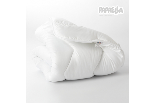 Набор детский в кроватку Comfort PAPAELLA одеяло 100х135 см и подушка 40х60 см, антиаллергенный зигзаг/белый