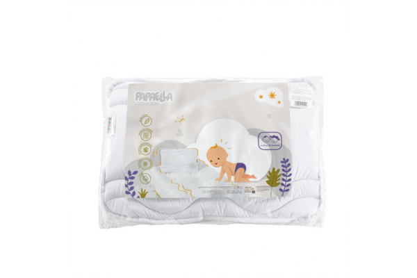 Подушка детская Comfort ТM PAPAELLA 40х60 см зигзаг/белый