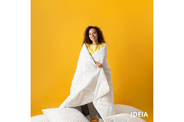 Одеяло зимнее NORDIC COMFORT 140х210 см IDEIA антиаллергическое теплое щело 300 г/м2 белое