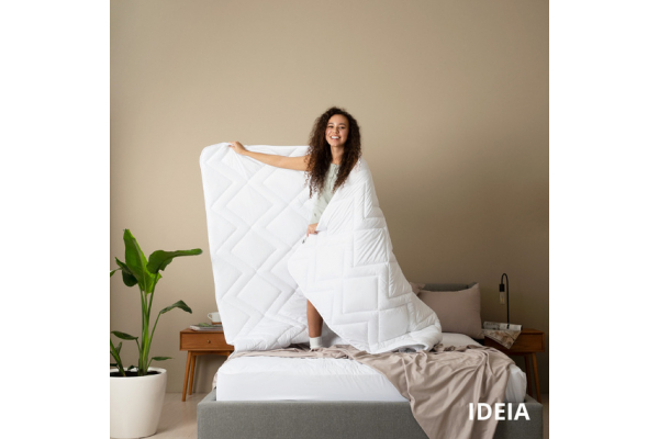 Одеяло зимнее NORDIC COMFORT 140х210 см IDEIA антиаллергическое теплое щело 300 г/м2 белое