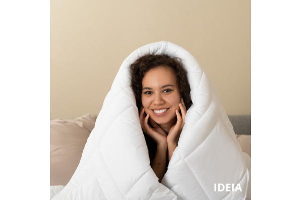 Одеяло зимнее NORDIC COMFORT 175х210 см IDEIA антиаллергическое теплое щёл 300 г/м2 белое