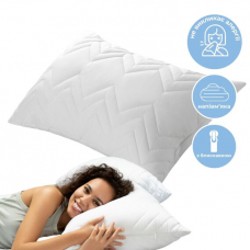 Подушка NORDIC COMFORT+ IDEIA 50х70 см с молнией, антиаллергенная белая