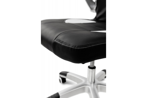 Крісло геймерське Плей, чорний/білий