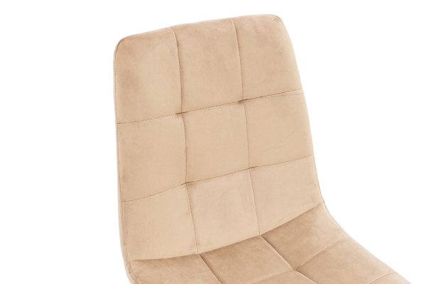 Стілець Ментос чорний/ велюр бежевий