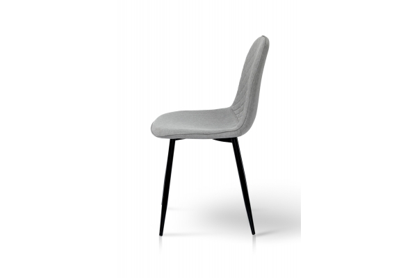Стілець Марс, чорний/ тканина сіра