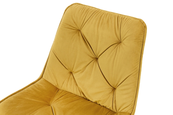 Стул Прадо черный, велюр карри