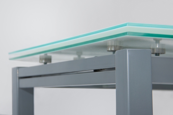 Стіл Венді XS-1025, 80/130*65, білий/сірі ноги