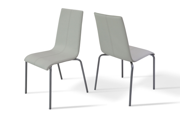 Стілець обідній Келлі зі строчкою, (білий)---