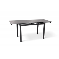 Стол Венди XS-1025, 110/170*70, черный (стекло)