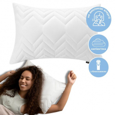 Подушка NORDIC COMFORT+ IDEIA 40х60 см с молнией, антиаллергенная белая