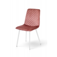 Стілець Некст, білий/пудровий