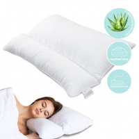 Подушка Aloe Vera 50х70 см IDEIA ортопедична антиалергенна, тканина з просоченням алоє, антибактеріальна в сумці