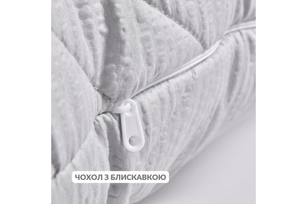 Подушка NORDIC COMFORT+ IDEIA 50х70 см с молнией, антиаллергенная серая