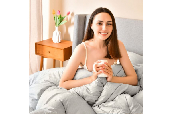 Одеяло зимнее NORDIC COMFORT 175х210 см IDEIA антиаллергическое теплое щелоч 300 г/м2 серое