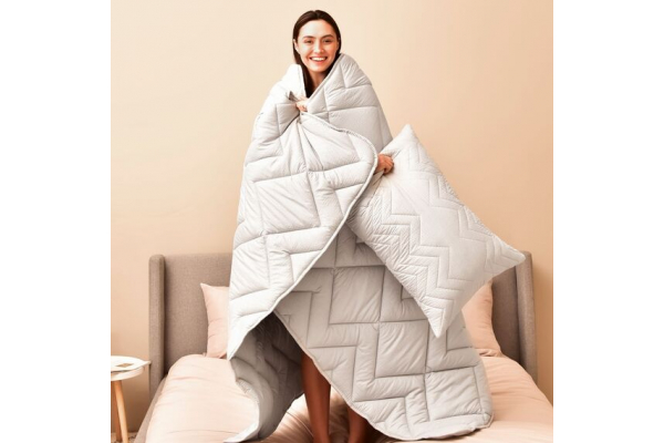 Одеяло зимнее NORDIC COMFORT 175х210 см IDEIA антиаллергическое теплое щелоч 300 г/м2 серое