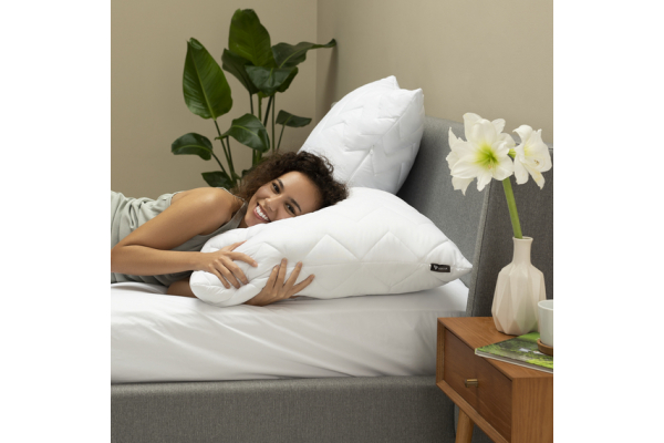 Подушка NORDIC COMFORT IDEIA 70х70 см чехол с стежкой антиаллергенное волокно белая