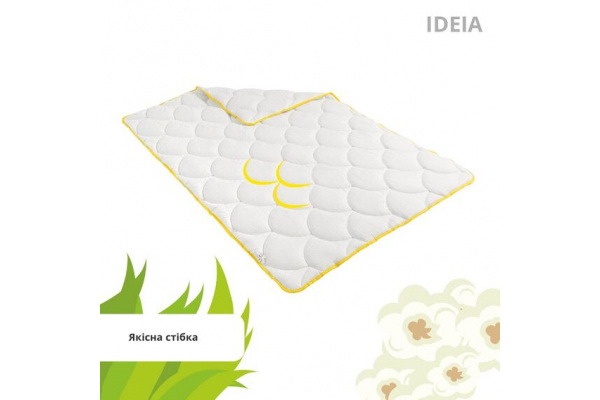 Одеяло ПОПКОРН зимнее ТМ IDEIA 200x220 см с кукурузным наполнителем щел 400 грн/2 белое