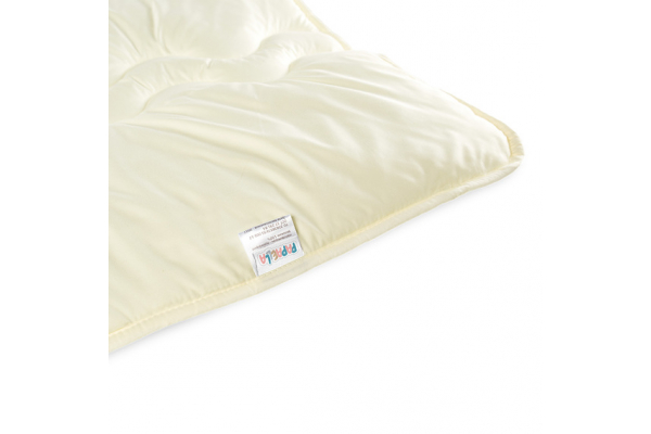 Набор детский в кроватку Comfort PAPAELLA одеяло 100х135 см и подушка 40х60 см, антиаллергенный зигзаг/молоко