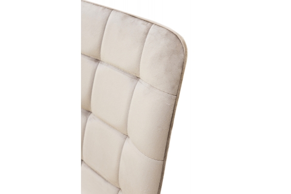 Стілець Віллі чорний/велюр бежевий