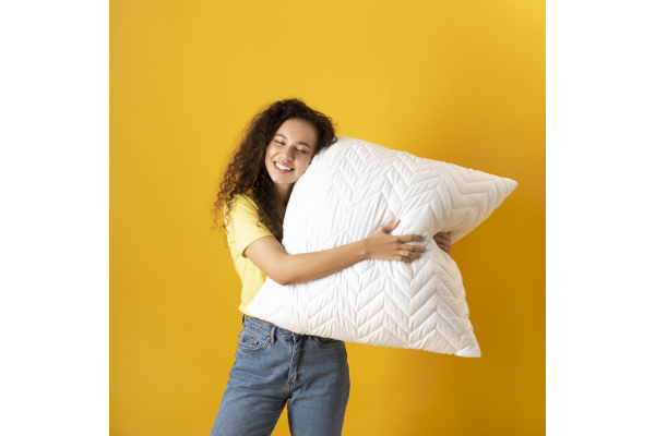 Подушка NORDIC COMFORT IDEIA 60х60 см чехол с стежкой антиаллергенное волокно белая
